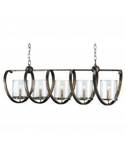 Currey & Company 9915-CC  Maximus Rectangular Linear Chandelier